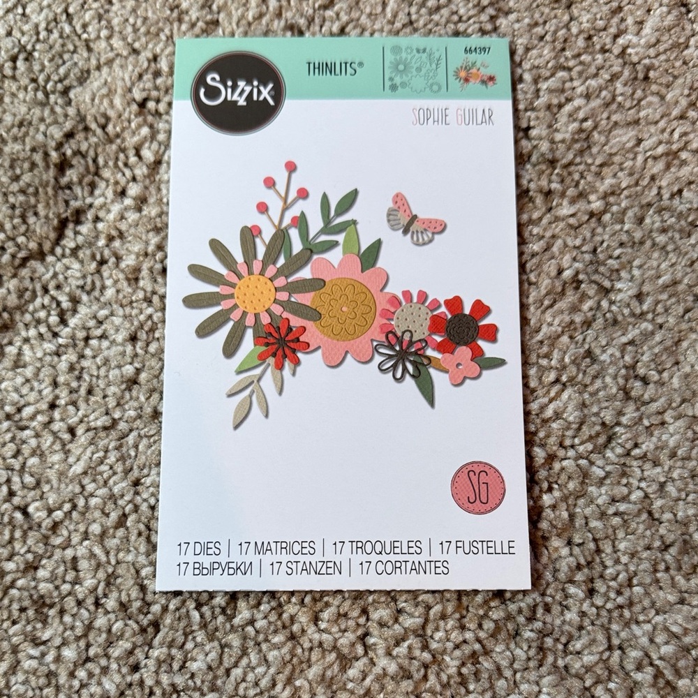 Sizzix Bold Flora Thinlits Die Set
